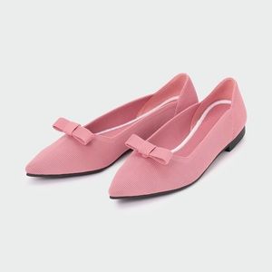 PLST (Japanese brand) recycled knit airy shoes • pink  • sz: 8